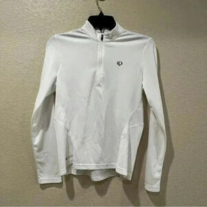 Pearl Izumi Women Thermal Cycling Biking Top Size Medium White Outdoor #2180 $88